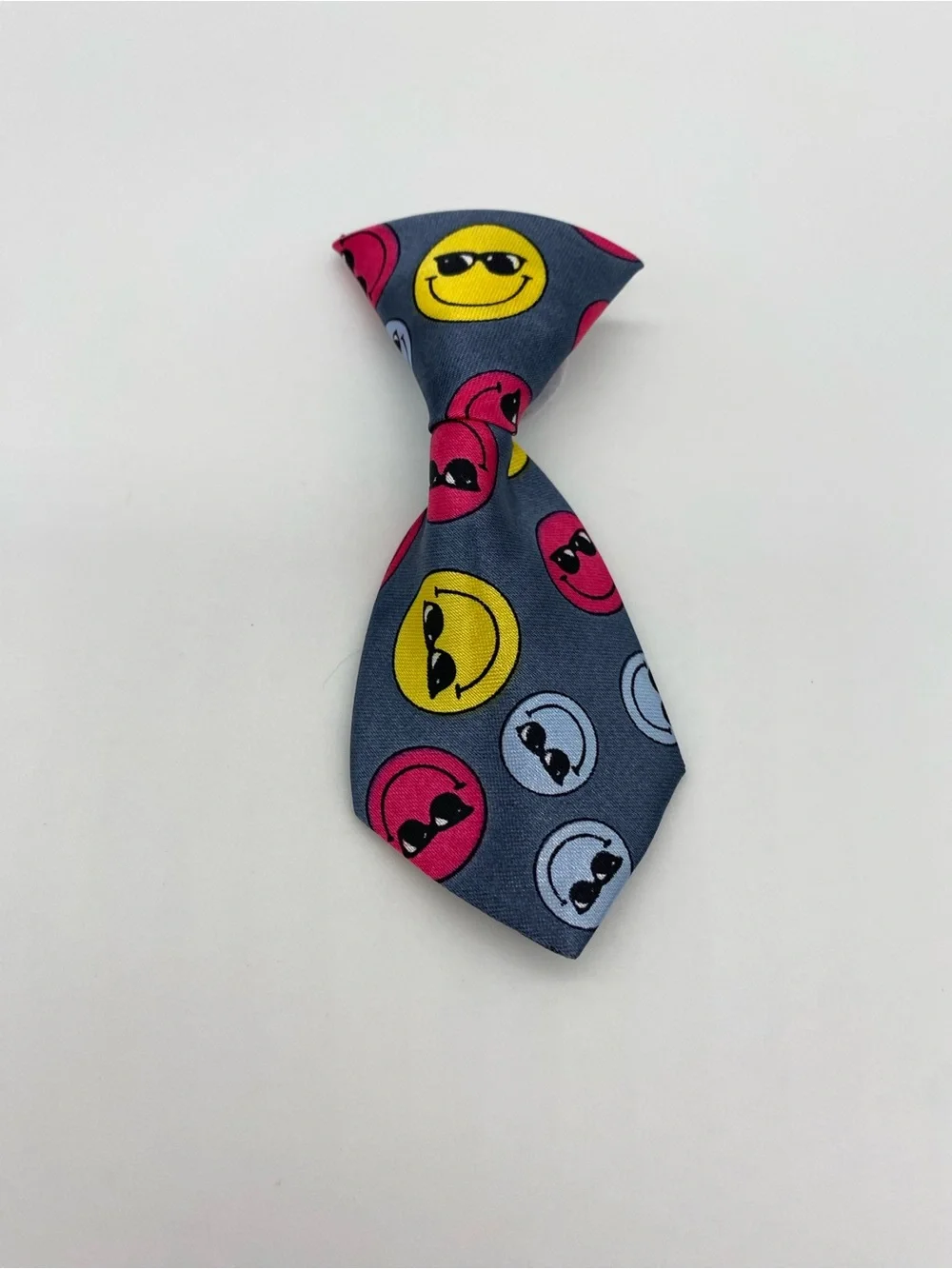 Pet Emoji Print Neck Tie Fashion Accessory for Dogs and Cats